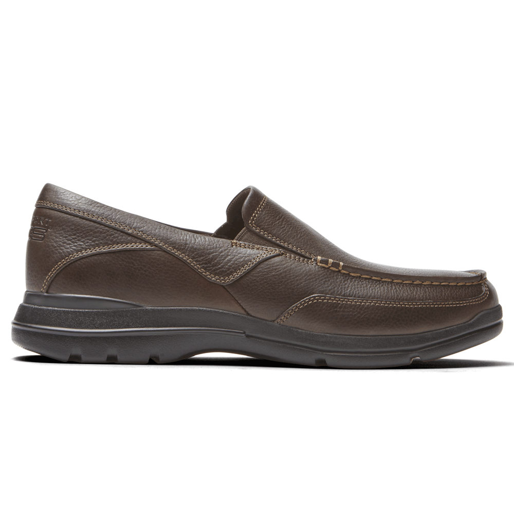 Rockport Slip-On For Mens Brown - City Play Two - YL3429675